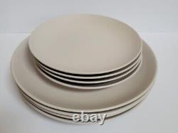 Set of 8 Royal Doulton Mode Dinner Salad Plates Putty NWT