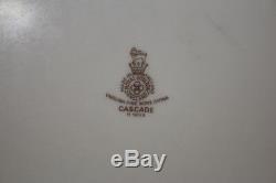 Set of 8 Vintage Royal Doulton CASCADE #H5073 White Swirl Dinner Plates, England