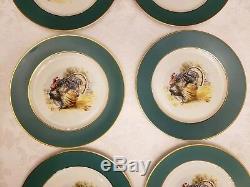 Set of 8 Vogue Governors Mansion Turkey plates / Vintage
