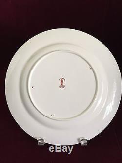 Set of 9 Royal Crown Derby Traditional Imari Dinner Plate 9.25 For Tiffany