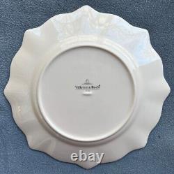 Set of FOUR Villeroy & Boch Toy's Delight Red and Green Dinner Plates MINT