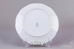 Set of Six Herend Chinese Bouquet Raspberry Dinner Plates #524/AP