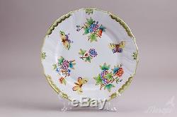 Set of Six Herend Queen Victoria Dinner Plates, 6 Pieces, #1524/VBO
