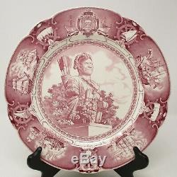 Set of Six MINT Wedgwood Naval Academy Dinner Plates, Includes Tecumseh, 1957