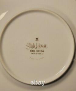 Set of VINTAGE STYLE HOUSE gold inlays PATTERN FINE CHINA