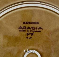 Set of four Arabia Kosmos dinner plates in stoneware