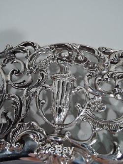 Shreve Chargers 6969 Set 8 Antique Dinner Plates American Sterling Silver
