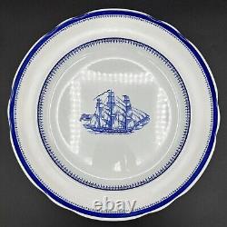 Spode Blue Clipper Dinner Plate Lot Set of 3 S3611-A3 10.5