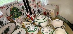 Spode Christmas 40-Piece Mega Dinner Set w. Large Christmas Tree & Serving Dish