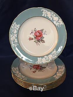 Spode OLD COLONY ROSE Y6447 Dinner Plates England Bone China Set of 6