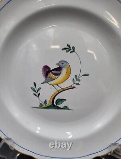 Spode QUEEN'S BIRD Set/5 Dinner Plates EXC fewscratch