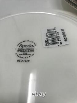 Spode Woodland Red Fox Dinner Plates Set of 4 New