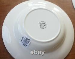 Spode Woodland Turkey Soup Bowls SET of 4 Rimmed Plate Thanksgiving Gobble