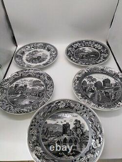 Spode the archive collection Traditions series black set of 5 new
