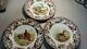 Spode Woodland Set Of 6 Dinner Plates (red Grouse Quail Wood Duck)