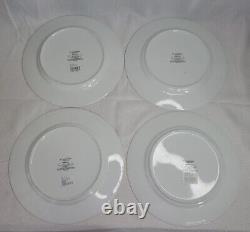 St Nicholas Square HOLIDAY LAUREL Gold Dinner Plates Set of 8