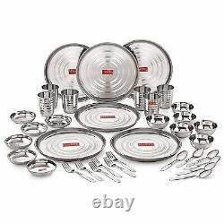 Stainless Steel Dinner Set of 36 Pieces Dinnerware & Serveware Sets
