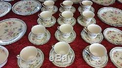 Superb set of Lenox Morning Blossom Dinnerware Dishes Plates China 53 Pieces