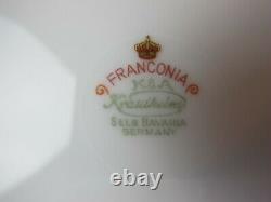 Superb vintage Franconia White Hydrangea Dinner Service / Set for 6. Plates