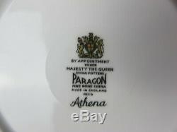 Superb vintage PARAGON Athena bone china Dinner Service Set for 6. Plates cups
