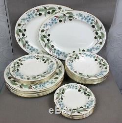 Superb vintage Wedgwood Spring Morning Dinner Service Set for 6 plates bowls