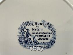 The Hunter by Myott Hand Made Dinner Collection, Made In England. Rare Set