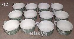 The Old Curiosity Shop Dishes Royal China Green Curiosity Vintage Set of 56