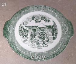The Old Curiosity Shop Dishes Royal China Green Curiosity Vintage Set of 56
