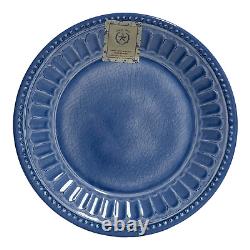 The Prairie Rachel Ashwell Melamine Blue Hobnail Crackle Plates Side Plate Bowl