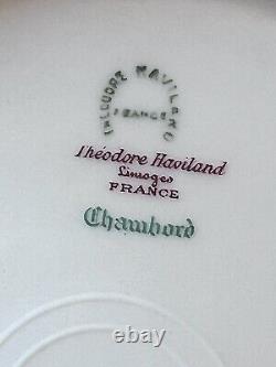 Theodore Haviland Limoges Bird of Paradise Chambord Dinner Plates 9.75 Set of 8