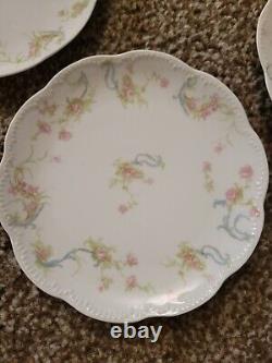 Theodore Haviland Limoges France The Princess 58pc pink roses