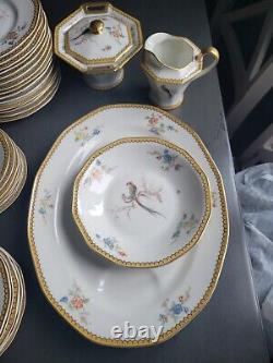Theodore Haviland limoges china Eden Pattern Set withGold Trim over 50ps