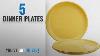 Top 10 Dinner Plates 2018 Signoraware Round Plastic Full Plate Set Set Of 3 Lemon Yellow