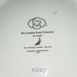 Tracy Porter The Artesian Road Collection Hand Painted Set 7 12 Dinner Plates