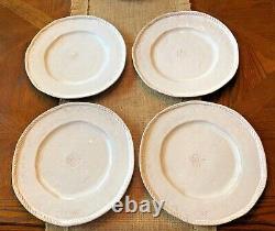 VIETRI Bellezza Stone White Dinner Plate SET of 4 NWT Rare- Hard to Find