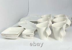 VILLEROY & BOCH NEW WAVE Luxury Dinnerware Set (21 pieces) White Modern