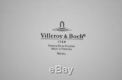VILLEROY & BOCH Royal White Dinner Plates Set/6 New