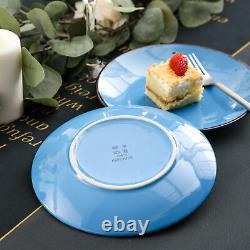 Vancasso Navia Round Dinnerware Set Plates Bowls Mugs Set Stoneware Dark Blue