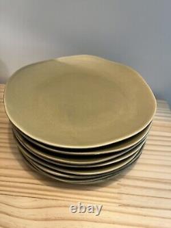 Vance Kitira Contour Mat Herbal Green Dishes 32 pieces 7.5 place settings