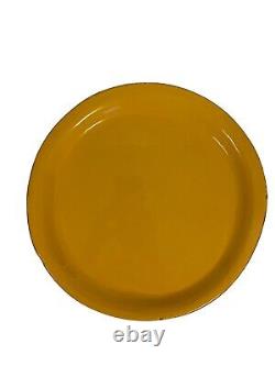 Vietri Fantasia Yellow Dinner Plates 10 7/8 SET of 6