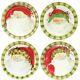 Vietri Old St. Nick Assorted Dinner Plate, Set Of 4