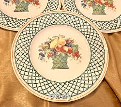 Villeroy Boch Basket Pattern Dinner Plates Set of 8 10.5 Inch Diameter