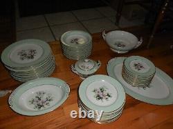 Vintage 1960's Sone China Made in Japan Cherry Blossom Pattern 50 Piece Set