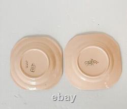 Vintage China Pink and 22K Gold Dishes Plates Bowls Fine Dinnerware TST Co. USA