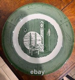 Vintage Colonial Homestead Green Dish and Cup Set 56 PCS