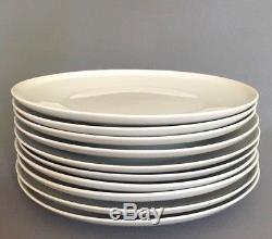 Vintage Contempri White Dinner Plates Dishes 10 Set Paul McCobb Japan MidCentury