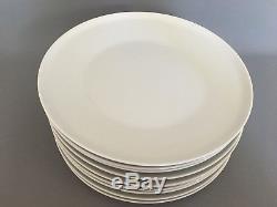 Vintage Contempri White Dinner Plates Dishes 10 Set Paul McCobb Japan MidCentury