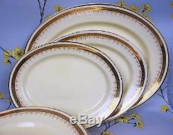 Vintage Crown Devon Fieldings DINNER SERVICE / SET for 6. Gilded. Plates etc