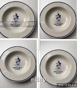 Vintage Disney Mickey Mouse set of 3 dinner plates+ 3 soup bowls+3 salad plates