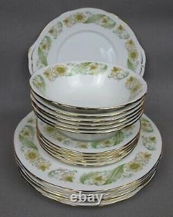 Vintage Duchess Greensleeves Dinner Service / Set for 6. Plates cups. Anemone